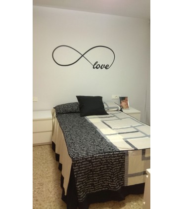 Vinilo decorativo infinito + love