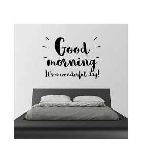 Vinilo decorativo Good Morning