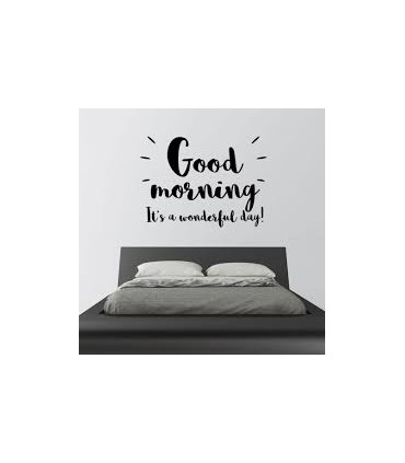 Vinilo decorativo Good Morning