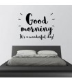 Vinilo decorativo Good Morning