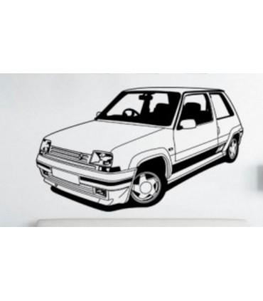 Vinilo decorativo Renault 5 GT