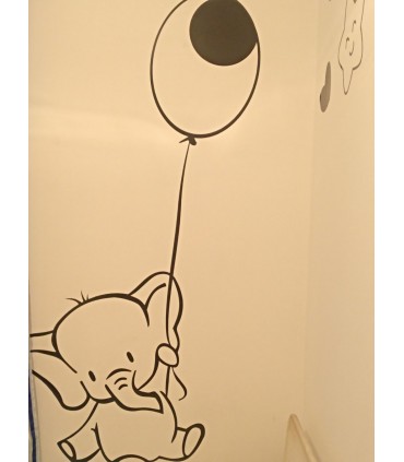 Vinilo decorativo elefante