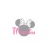 Vinilo decorativo minnie + nombre