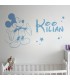 Vinilo decorativo Mickey + nombre
