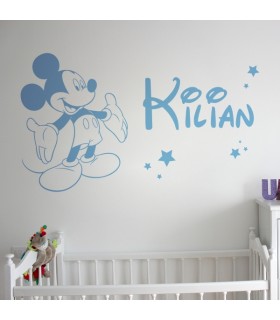 Vinilo decorativo Mickey + nombre