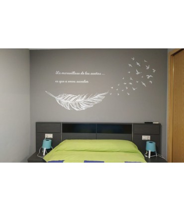 Vinilo decorativo pluma