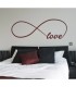 Vinilo decorativo infinito + love