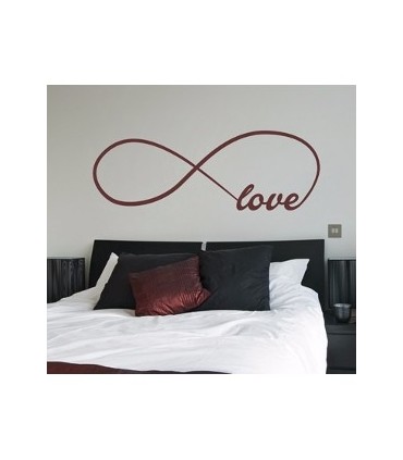 Vinilo decorativo infinito + love