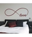 Vinilo decorativo infinito + love
