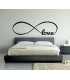 Vinilo decorativo infinito + love
