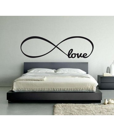Vinilo decorativo infinito + love
